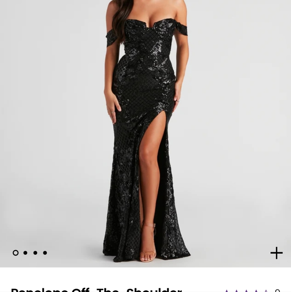 Penelope Off-The-Shoulder Sequin Mermaid Dress